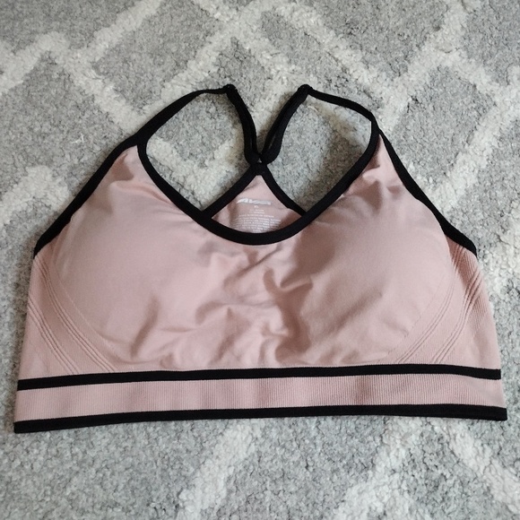 Avia Women's XL Beige Seamless Low Support Breathable Cami Sports Bra -Good Cond - Picture 5 of 5